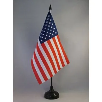 DRAPEAU DE TABLE ETATS-UNIS 22x15cm - GRAND DRAPEAUX DE BUREAU AMÉRICAIN - USA 15 x 22 cm