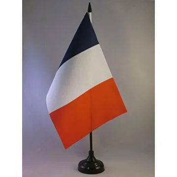 DRAPEAU DE TABLE FRANCE 22x15cm - GRAND DRAPEAUX DE BUREAU FRANÇAIS 15 x 22 cm
