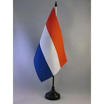 DRAPEAU DE TABLE PAYS-BAS 22x15cm - GRAND DRAPEAUX DE BUREAU HOLLANDAIS 15 x 22 cm