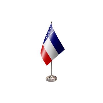 DRAPEAU DE TABLE prestige MISSISSIPPI 22x15cm en SATIN - GRAND DRAPEAUX DE BUREAU ETAT AMÉRICAIN - USA - ETATS-UNIS 15 x 22 cm