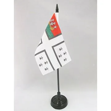 DRAPEAU DE TABLE VILLE DE NANTES 15x10cm - PETIT DRAPEAUX DE BUREAU NANTAIS 10 x 15 cm
