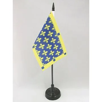 DRAPEAU DE TABLE DÉPARTEMENT DE L\'ARDÈCHE 15x10cm - PETIT DRAPEAUX DE BUREAU ARDÉCHOIX 10 x 15 cm