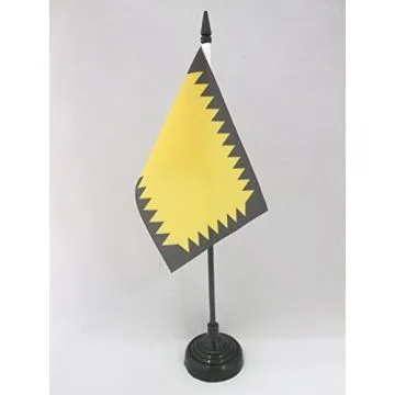 DRAPEAU DE TABLE COCHINCHINE AVANT 1945 15x10cm - PETIT DRAPEAUX DE BUREAU VIETNAM ANCIEN 10 x 15 cm
