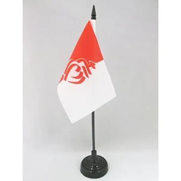DRAPEAU DE TABLE DÉPARTEMENT DE LA VENDÉE 15x10cm - PETIT DRAPEAUX DE BUREAU C?UR VENDÉEN 10 x 15 cm