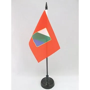 DRAPEAU DE TABLE ABRUZZES 15x10cm - PETIT DRAPEAUX DE BUREAU ABRUZZO - ITALIE 10 x 15 cm
