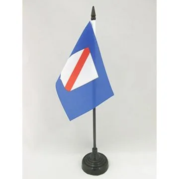 DRAPEAU DE TABLE CAMPANIE 15x10cm - PETIT DRAPEAUX DE BUREAU CAMPANIA - ITALIE 10 x 15 cm