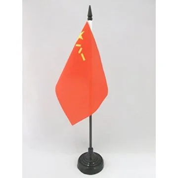 DRAPEAU DE TABLE ARMÉE POPULAIRE DE LIBÉRATION DE LA CHINE 15x10cm - PETIT DRAPEAUX DE BUREAU ARMÉE CHINOISE 10 x 15 cm