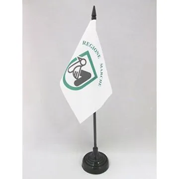 DRAPEAU DE TABLE MARCHES 15x10cm - PETIT DRAPEAUX DE BUREAU MARCHE - ITALIE 10 x 15 cm
