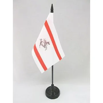 DRAPEAU DE TABLE TOSCANE 15x10cm - PETIT DRAPEAUX DE BUREAU TOSCAN - TOSCANA - ITALIE 10 x 15 cm