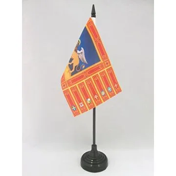 DRAPEAU DE TABLE VÉNÉTIE 15x10cm - PETIT DRAPEAUX DE BUREAU VÉNITIEN - VENETO - ITALIE 10 x 15 cm