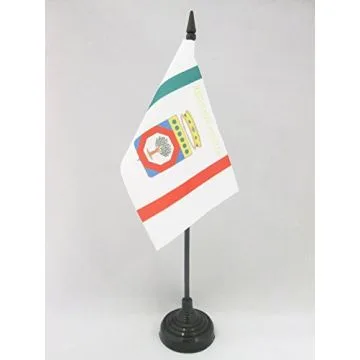 DRAPEAU DE TABLE POUILLES 15x10cm - PETIT DRAPEAUX DE BUREAU PUGLIA - ITALIE 10 x 15 cm