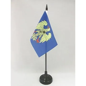 DRAPEAU DE TABLE FRIOUL-VÉNÉTIE JULIENNE 15x10cm - PETIT DRAPEAUX DE BUREAU FRIULI-VENEZIA GIULIA - ITALIE 10 x 15 cm