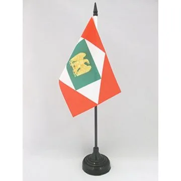 DRAPEAU DE TABLE ROYAUME D\'ITALIE 1805?1814 15x10cm - PETIT DRAPEAUX DE BUREAU NAPOLÉON BONAPARTE 10 x 15 cm