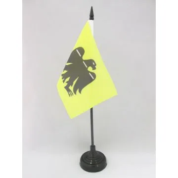DRAPEAU DE TABLE PAYS BASQUE ARRANO BELTZA 15x10cm - PETIT DRAPEAUX DE BUREAU AIGLE NOIR EUSKAL HERRIA 10 x 15 cm