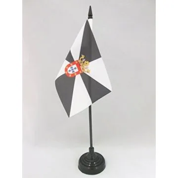 DRAPEAU DE TABLE CEUTA 15x10cm - PETIT DRAPEAUX DE BUREAU ESPAGNOL - ESPAGNE 10 x 15 cm