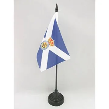 DRAPEAU DE TABLE SANTA CRUZ DE TENERIFE 15x10cm - PETIT DRAPEAUX DE BUREAU ILES CANARIES - CANARIAS 10 x 15 cm