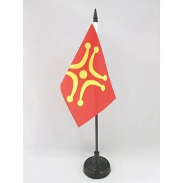 DRAPEAU DE TABLE CANTABRIE INDÉPENDENTISTE 15x10cm - PETIT DRAPEAUX DE BUREAU RÉGIONALISTE LABARO CANTABRIA 10 x 15 cm