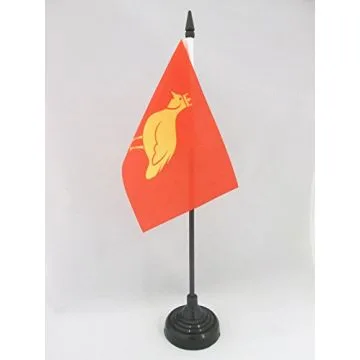 DRAPEAU DE TABLE PROVINCE D\'AUNIS 15x10cm - PETIT DRAPEAUX DE BUREAU CHARENTE-MARITIME - FRANCE 10 x 15 cm