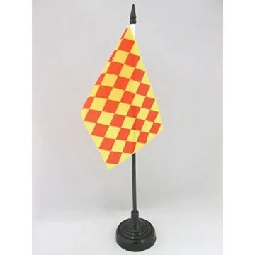 DRAPEAU DE TABLE COMTÉ D\'ANGOUMOIS 15x10cm - PETIT DRAPEAUX DE BUREAU PROVINCE FRANÇAISE - FRANCE 10 x 15 cm