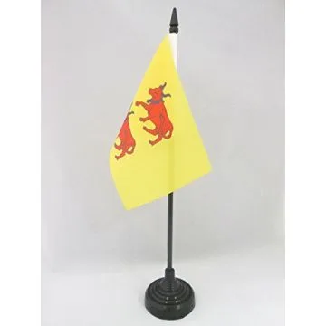 DRAPEAU DE TABLE PROVINCE DU BÉARN 15x10cm - PETIT DRAPEAUX DE BUREAU PYRÉNÉES-ATLANTIQUES - FRANCE 10 x 15 cm