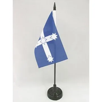 DRAPEAU DE TABLE EUREKA 15x10cm - PETIT DRAPEAUX DE BUREAU VICTORIA - AUSTRALIE 10 x 15 cm