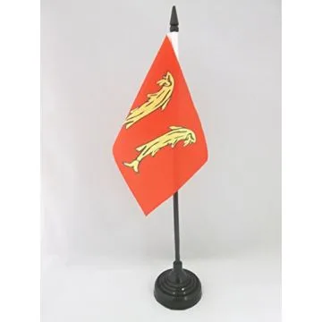 DRAPEAU DE TABLE PRINCIPAUTÉ DE MONTBÉLIARD 15x10cm - PETIT DRAPEAUX DE BUREAU DE MONTBÉLIARD 10 x 15 cm