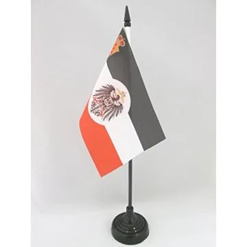 DRAPEAU DE TABLE ALSACE-LORRAINE 1871-1919 15x10cm - PETIT DRAPEAUX DE BUREAU DU REICHSLAND ELSASS-LOTHRINGEN 10 x 15 cm