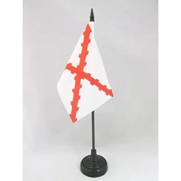 DRAPEAU DE TABLE PAYS-BAS ESPAGNOLS 15x10cm - PETIT DRAPEAUX DE BUREAU TERRITOIRE DES DIX-SEPT PROVINCES 10 x 15 cm