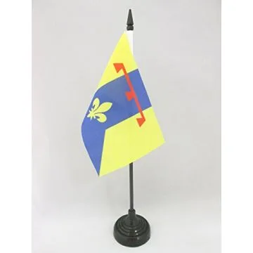 DRAPEAU DE TABLE BOUCHES DU RHÔNE 15x10cm - PETIT DRAPEAUX DE BUREAU DÉPARTEMENT FRANÇAIS - PACA 10 x 15 cm