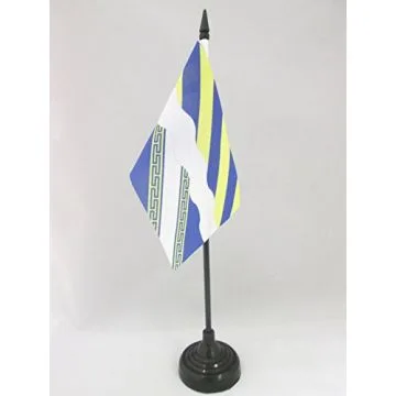 DRAPEAU DE TABLE AISNE 15x10cm - PETIT DRAPEAUX DE BUREAU DÉPARTEMENT FRANÇAIS - PICARDIE 10 x 15 cm