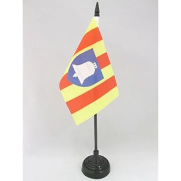 DRAPEAU DE TABLE ARIÈGE 15x10cm - PETIT DRAPEAUX DE BUREAU DÉPARTEMENT FRANÇAIS - MIDI-PYRÉNÉES 10 x 15 cm
