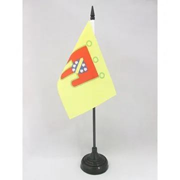 DRAPEAU DE TABLE CANTAL 15x10cm - PETIT DRAPEAUX DE BUREAU DÉPARTEMENT FRANÇAIS - AUVERGNE 10 x 15 cm
