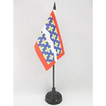 DRAPEAU DE TABLE CHER 15x10cm - PETIT DRAPEAUX DE BUREAU DÉPARTEMENT FRANÇAIS - CENTRE 10 x 15 cm