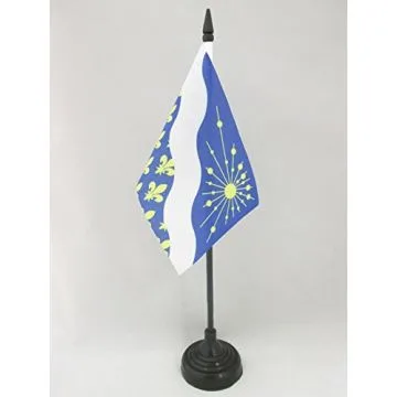 DRAPEAU DE TABLE ESSONNE 15x10cm - PETIT DRAPEAUX DE BUREAU DÉPARTEMENT FRANÇAIS - ÎLE-DE-FRANCE 10 x 15 cm