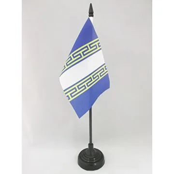 DRAPEAU DE TABLE HAUTE-MARNE 15x10cm - PETIT DRAPEAUX DE BUREAU DÉPARTEMENT FRANÇAIS - CHAMPAGNE-ARDENNE 10 x 15 cm