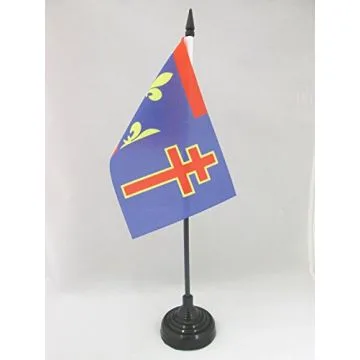 DRAPEAU DE TABLE MAINE-ET-LOIRE 15x10cm - PETIT DRAPEAUX DE BUREAU DÉPARTEMENT FRANÇAIS - PAYS DE LA LOIRE 10 x 15 cm