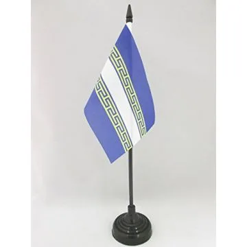 DRAPEAU DE TABLE MARNE 15x10cm - PETIT DRAPEAUX DE BUREAU DÉPARTEMENT FRANÇAIS - CHAMPAGNE-ARDENNE 10 x 15 cm