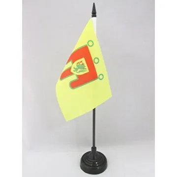 DRAPEAU DE TABLE PUY-DE-DÔME 15x10cm - PETIT DRAPEAUX DE BUREAU DÉPARTEMENT FRANÇAIS - AUVERGNE 10 x 15 cm