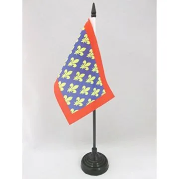 DRAPEAU DE TABLE SARTHE 15x10cm - PETIT DRAPEAUX DE BUREAU DÉPARTEMENT FRANÇAIS - PAYS DE LA LOIRE 10 x 15 cm