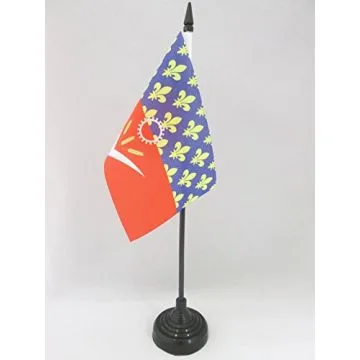 DRAPEAU DE TABLE SEINE-SAINT-DENIS 15x10cm - PETIT DRAPEAUX DE BUREAU DÉPARTEMENT FRANÇAIS - ÎLE-DE-FRANCE 10 x 15 cm