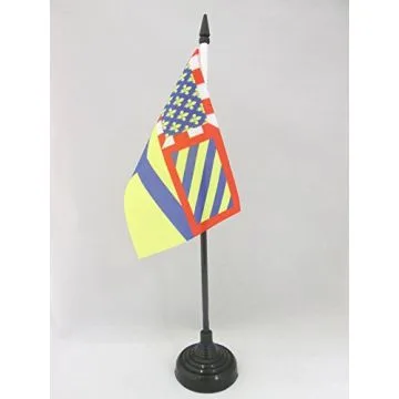 DRAPEAU DE TABLE YONNE 15x10cm - PETIT DRAPEAUX DE BUREAU DÉPARTEMENT FRANÇAIS - BOURGOGNE 10 x 15 cm