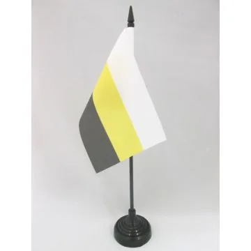 DRAPEAU DE TABLE NOUVELLE-RUSSIE 15x10cm - PETIT DRAPEAUX DE BUREAU NOVOROSSIA - DONBASS 10 x 15 cm