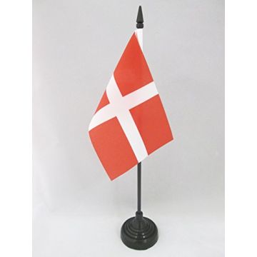 DRAPEAU DE TABLE ORDRE SAINT-JEAN DE JÉRUSALEM 15x10cm - PETIT DRAPEAUX DE BUREAU ORDRE DE MALTE - OSM 10 x 15 cm