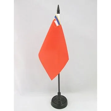 DRAPEAU DE TABLE RÉPUBLIQUE SOCIALISTE DE BOSNIE-HERZÉGOVINE 1945?1992 15x10cm - PETIT DRAPEAUX DE BUREAU BOSNIEN ANCIEN 10 x 15 cm