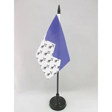 DRAPEAU DE TABLE CÔTES-D\'ARMOR 15x10cm - PETIT DRAPEAUX DE BUREAU CÔTES D\'ARMOR - BRETAGNE 10 x 15 cm