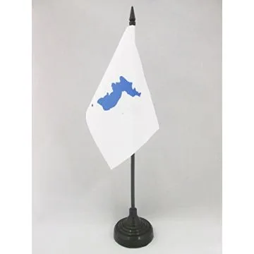 DRAPEAU DE TABLE CORÉE UNIFIÉE 15x10cm - PETIT DRAPEAUX DE BUREAU CORÉEN UNI - SUD NORD 10 x 15 cm