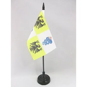 DRAPEAU DE TABLE DUCHÉ DE MILAN 1395-1796 15x10cm - PETIT DRAPEAUX DE BUREAU DUCATO DI MILANO 10 x 15 cm