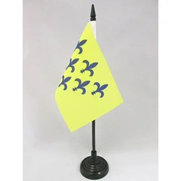 DRAPEAU DE TABLE DUCHÉ DE PARME 1545?1731 15x10cm - PETIT DRAPEAUX DE BUREAU ITALIEN ANCIEN - ITALIE 10 x 15 cm