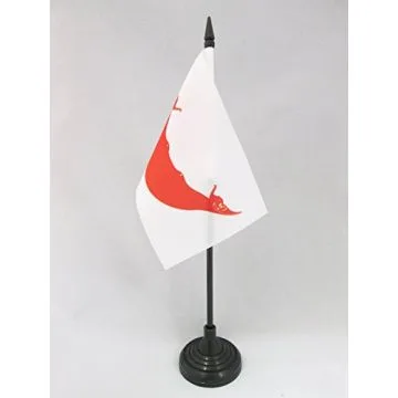 DRAPEAU DE TABLE ÎLE DE PÂQUES 15x10cm - PETIT DRAPEAUX DE BUREAU RAPA NUI - CHILI 10 x 15 cm