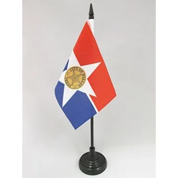 DRAPEAU DE TABLE DALLAS 15x10cm - PETIT DRAPEAUX DE BUREAU VILLE DE DALLAS - TEXAS 10 x 15 cm